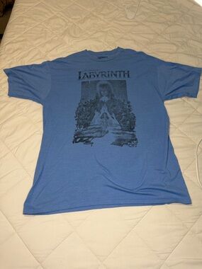 Jim Henson's Labyrinth Men's Blue 2X Shirt Movie Poster